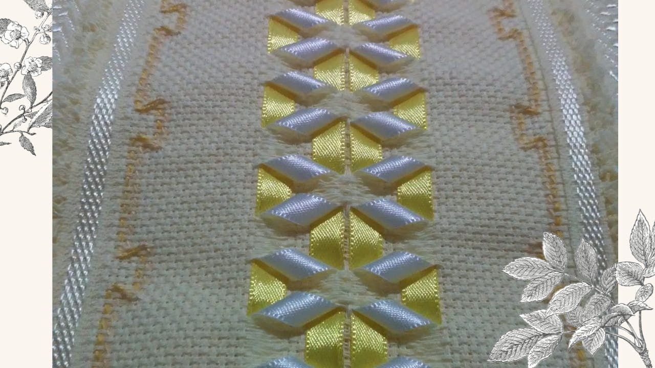 Toalha de banho com Trançado de fitas e vagonite