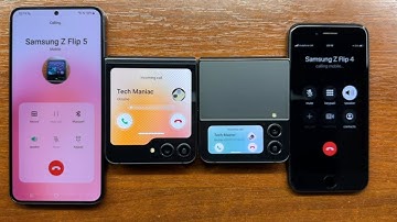 Samsung Galaxy Z Flip 5 & Z Flip 4 Outgoing Calls Folded vs Samsung S23+ & iPhone 7 Incoming Calls