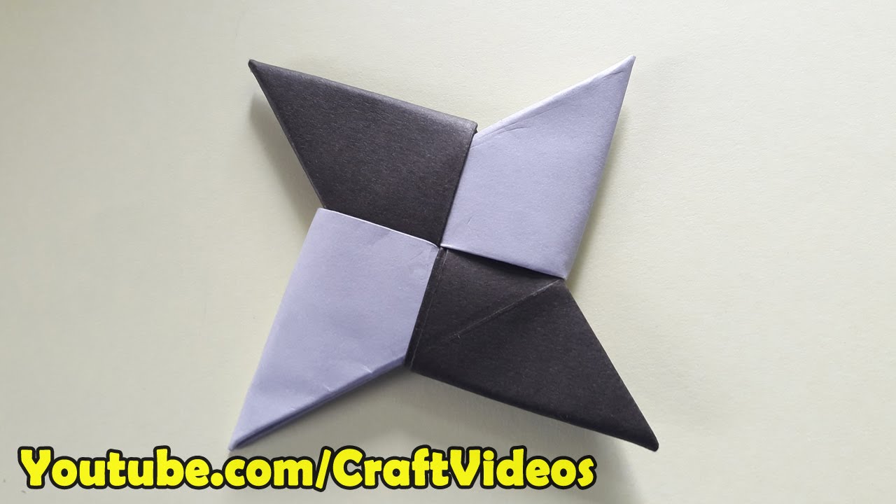 How To Make A Paper Ninja Star Easy | Origami Ninja Star Easy
