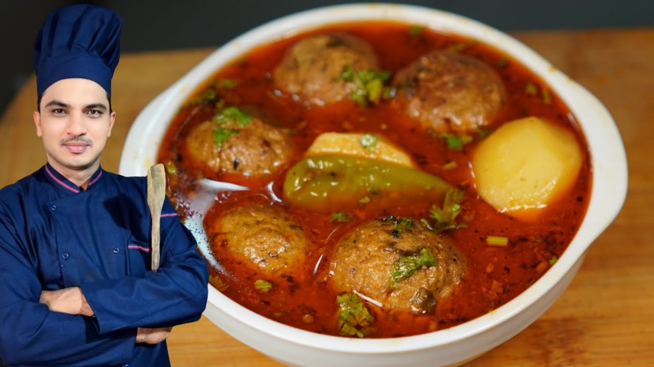 Degi Aloo Kofte Recipe| Kofta Curry Recipe|Meat Ball Recipe|Mutton Koftay Recipe|Chef M Afzal|