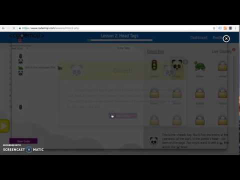 Codemoji Tutorial- For HTML lessons 1-5