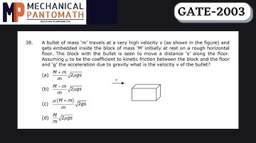 Q-38 | GATE Mechanical-2003 Solved Paper | GATE Mechanical Previous Year Question Solution