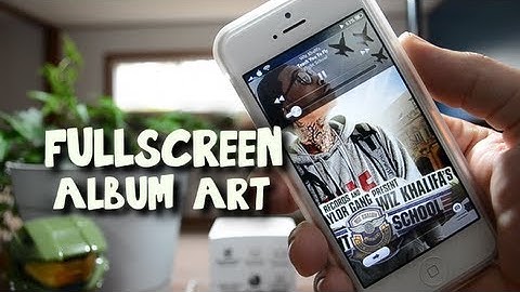 Fullscreen Album Art - Tweak Forces Album Art Fullscreen With Animation For iPhone & iPod Touch