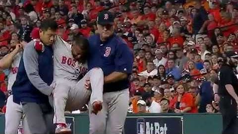 Eduardo Nunez leaves with an injury