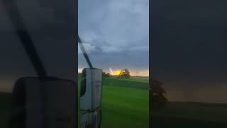 Американские будни: Truck driving all over America штат Nebraska ловим молнию