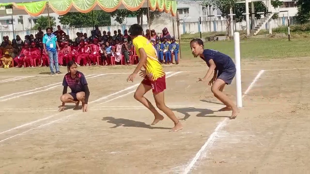 kvs 51st nationals kho kho u-17 girls BENGALURU [region ]VS DEHRADUN [region]