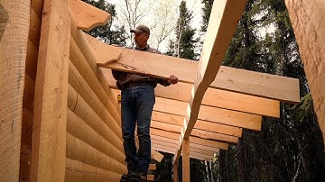 HOW TO BUILD an ALASKAN Log Cabin - Ep 8