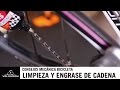 Limpieza y engrase de una cadena de bicicleta