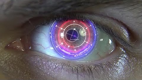 Hi-tech Eye With HUD Stock Motion Graphics