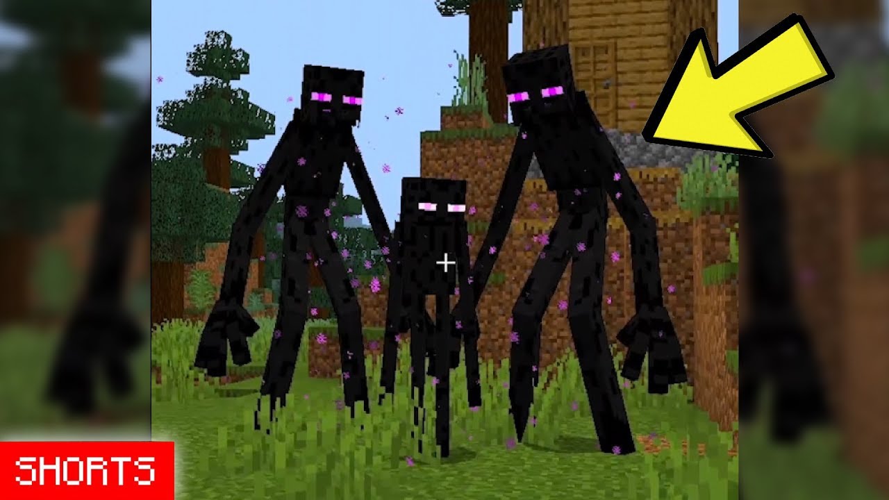 عائلة الاندرمان في لعبة ماين كرافت..! #shorts #Minecraft