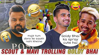 Scout Mavi trolling Goldy bhai 😅🤣 | 8bit Goldy Full triggered