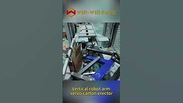 Vertical robot arm servo carton erector #cartonerector #shorts #smart #auto #machine