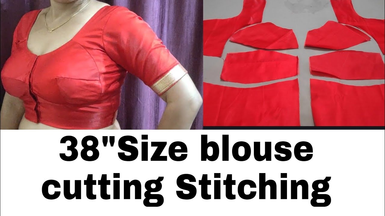 38" Size Bra cutting blouse and Stitching very easy method.. Basanti