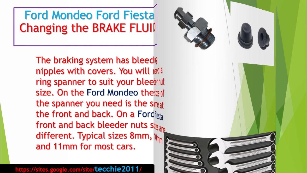 Brake Fluid change Ford Mondeo, Ford Fiesta, Ford Focus YouTube