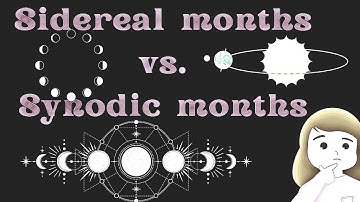 Sidereal months vs. Synodic months l #solarsystem  #phasesofthemoon