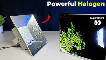 Hoe je thuis superheldere 50W halogeenlampen maakt, halogeenlamp kaise banaye, #ledlight#led