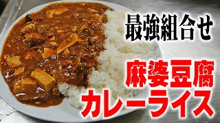 【抜群組合せ】麻婆豆腐とカレーを混ぜて食ったら激ウマなんです！【飯テロ】【飯動画】【料理】