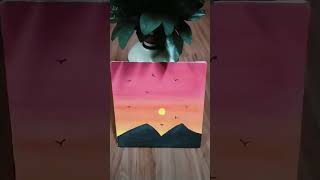 painting#on canvas## sunset 🌇