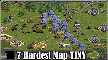 (Map Tiny) - Hittite Vs. 7 Hardest Computer - Age of Empires (AOE 1 Death Match)