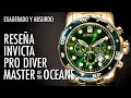Reseña Invicta 0075 Pro Diver Master of the Oceans Gigante de Buceo Reloj en Español