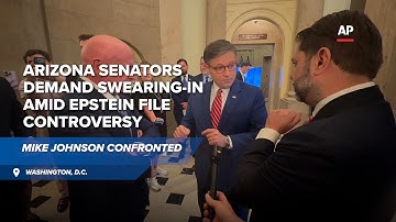 Arizona Senators confront Speaker Mike Johnson over Epstein files, government shutdown