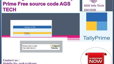 T17 Usage of Function in Tally Prime AGS TECH Free TDL Tutorials Free TallyTDL TallySOFTWARE