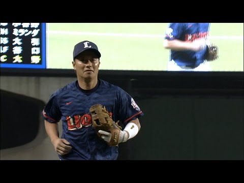 【プロ野球パ】捕ってからがとにかく早い！ 渡辺がベテランの妙技　　  2014/08/17 L-F
