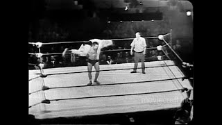 Wrestling From Rainbo 1952. Chicago wrestling action. ABC Network.