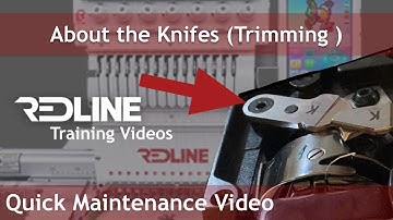 About the Knifes of the Trimmer Mechanism of the Redline Embroidery Machine