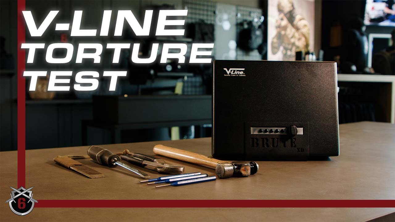 V-Line Brute Heavy Duty Safe With Quick Access Lock, Black By V-Line