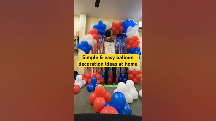 Birthday decoration ideas at home | balloon decoration ideas #shortsviral #balloon #birthday #feed