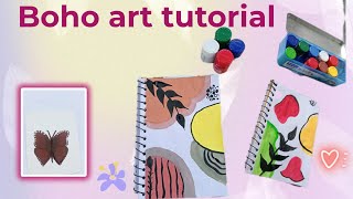 Boho art tutorial | Boho art painting tutorial #bohoart #viralvideo #trending 