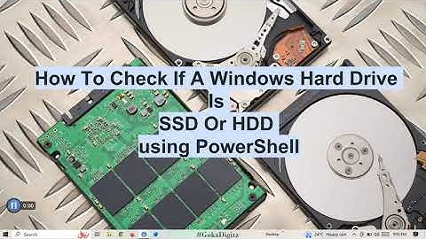 How To Check If A Windows Hard Drive Is SSD Or HDD using PowerShell