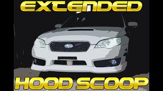 2005-2009 Subaru Legacy GT Extended Hood Scoop Install