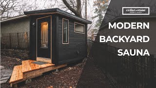 The Modern Backyard Sauna Cozy Stress Relief At Home