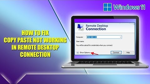 How to Fix Copy Paste not working issues in Remote Desktop Connection Windows 11 || RDC