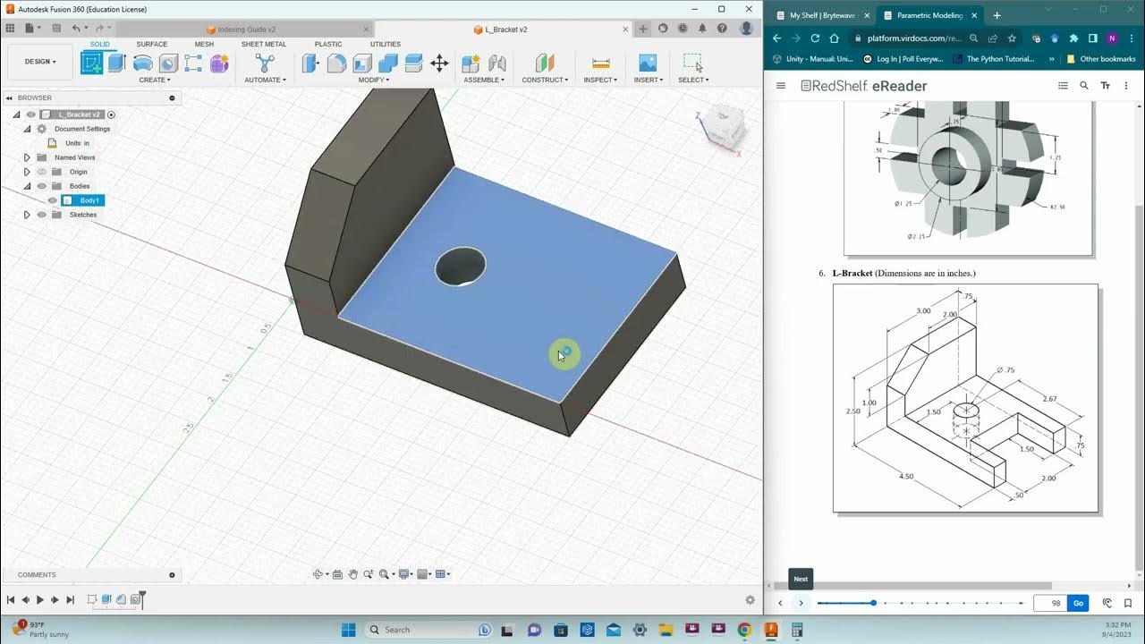 Shows how to model solids and other objects using Autodesk Fusion 360 ...