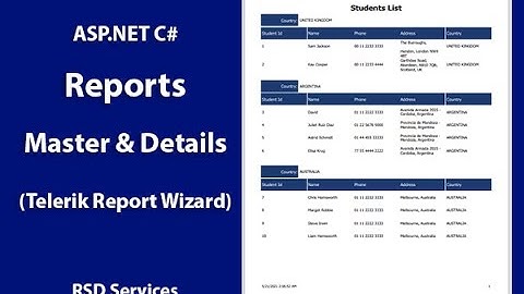 Add Telerik Wizard Reporting into ASP.NET C# Project (Master & Details)