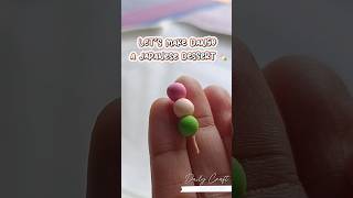 Creating 🍡cute dango🍡 with clay#craft#art#green#pink#polymerclay#charms#ricecakes#dessert#diy#food