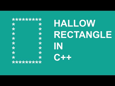 Hallow Rectangle pattern in C++ | Hallow Rectangle pattern | Patterns ...