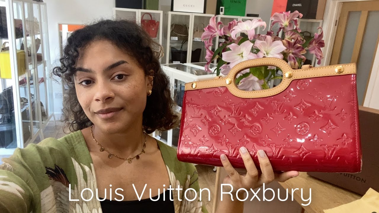 Louis Vuitton Louis Vuitton Red Vernis Leather Roxbury Drive