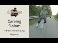 Carving  slalom  downhill with inline skates  trick clip  basics  fitness inline skating