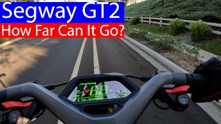 Segway GT2 Full Range Test | 100% Charged to Scooter Stops
