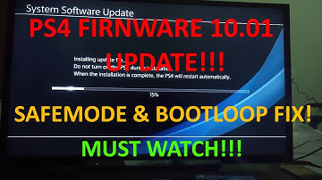 PS4 10.01 UPDATE! | How to SAFELY INSTALL PS4 10.01 UPDATE | PS4 Bootloop ERROR FIX!