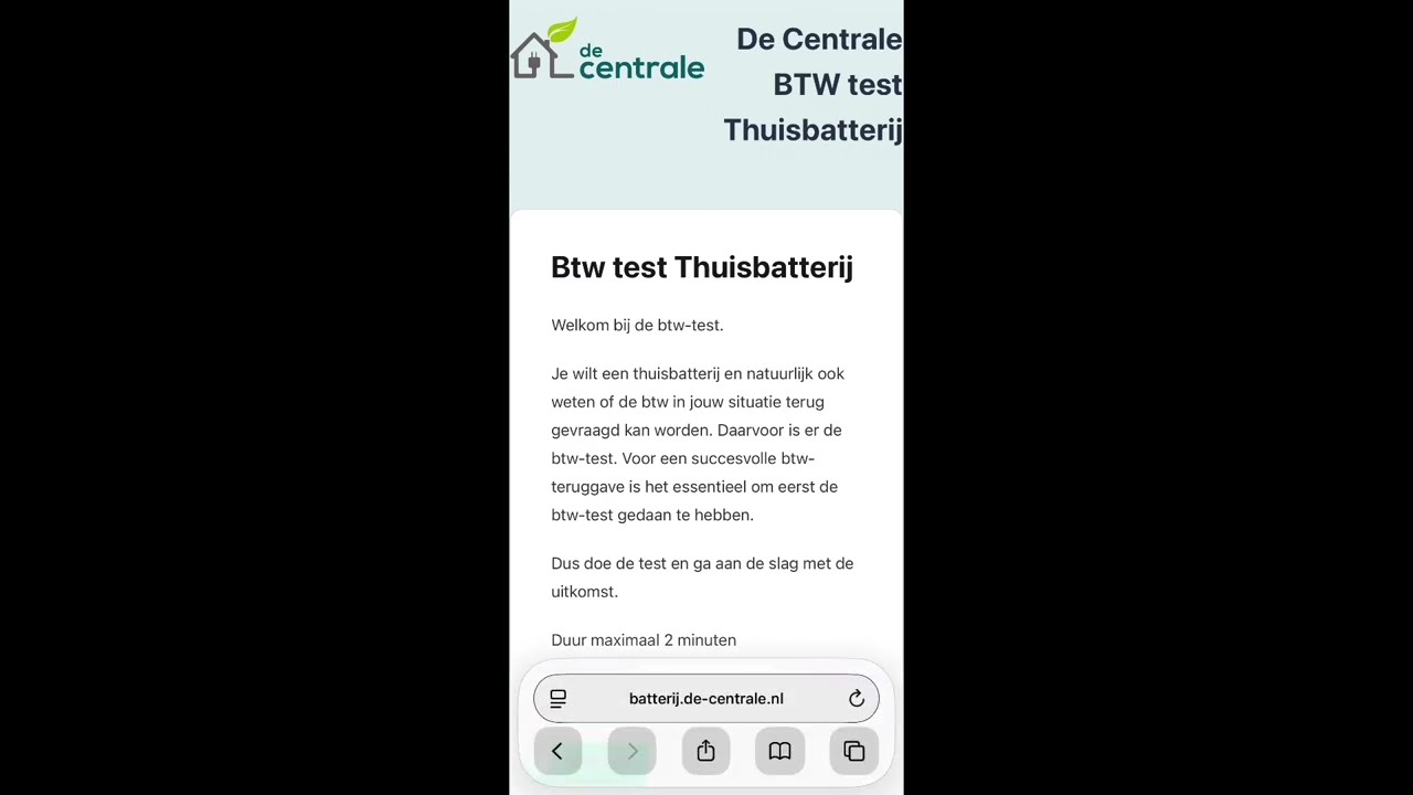 Videostill: BTW-teruggave thuisaccu: het stappenplan