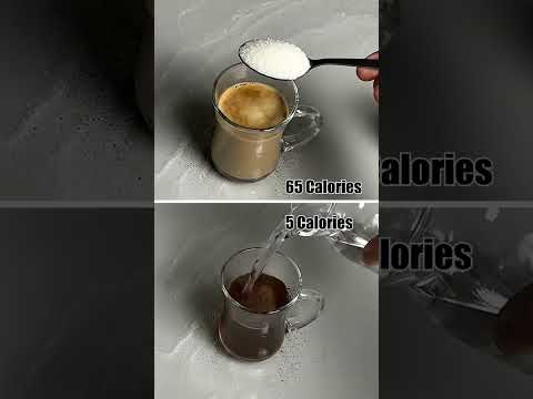 Black Coffee vs Milk Coffee Calories - Which One Is Better For Weight Loss#ytshorts #viral #coffee thumbnail image
