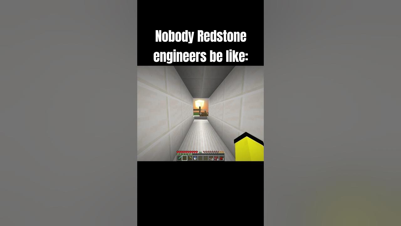 Minecraft meme, redstone engineers - YouTube