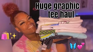 HUGE 5 BELOW GRAPHIC TEE HAUL 🦋 | 2021