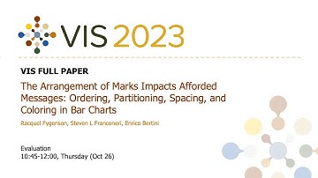 The Arrangement of Marks Impacts Afforded Messages: Ordering, Partitioning, Spacing, and Coloring i