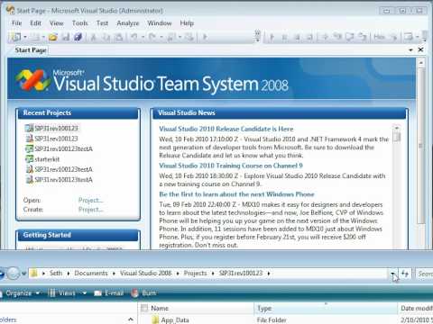 Create A Visual Studio 2008 Project for Sitecore Intranet Portal 3.1